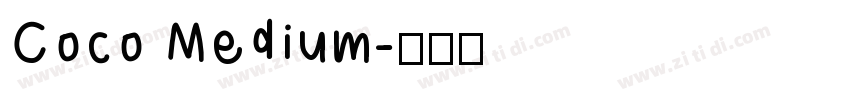 Coco Medium字体转换